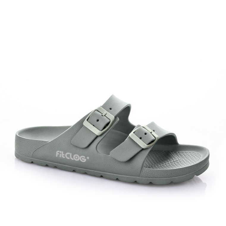 Klapki damskie, zielone, Fitclog