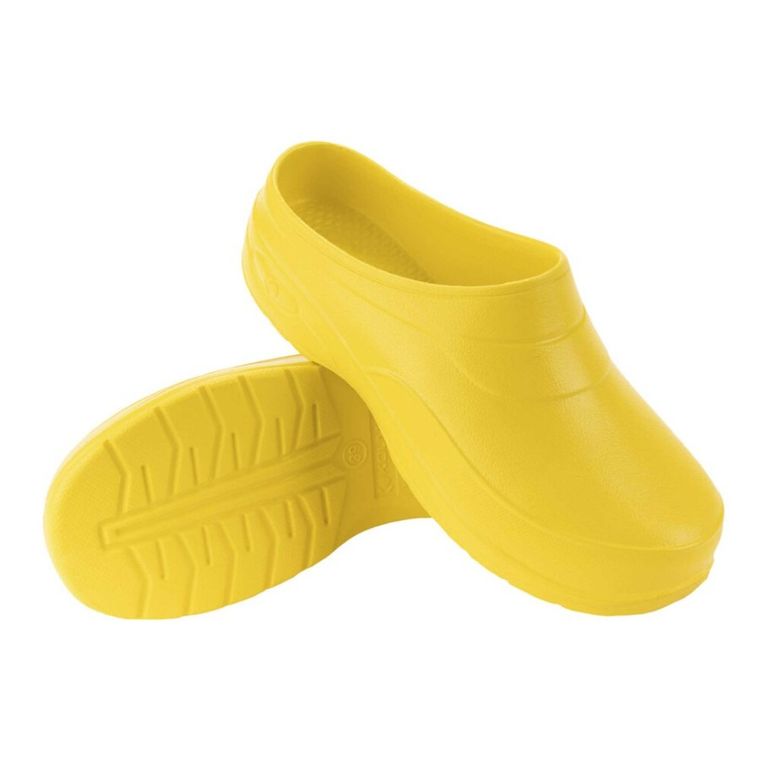 Klapki damskie, żółte, Kolmax