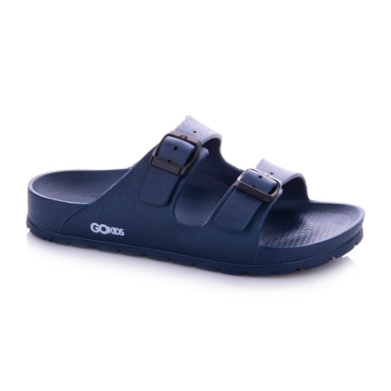 Klapki dziecięce, granatowe, Lemigo