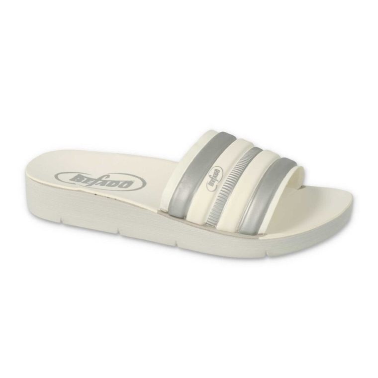 Klapki dziewczęce, białe, Befado