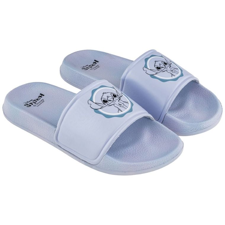 Klapki dziewczęce, niebieskie, Lilo i Stitch, Leomil