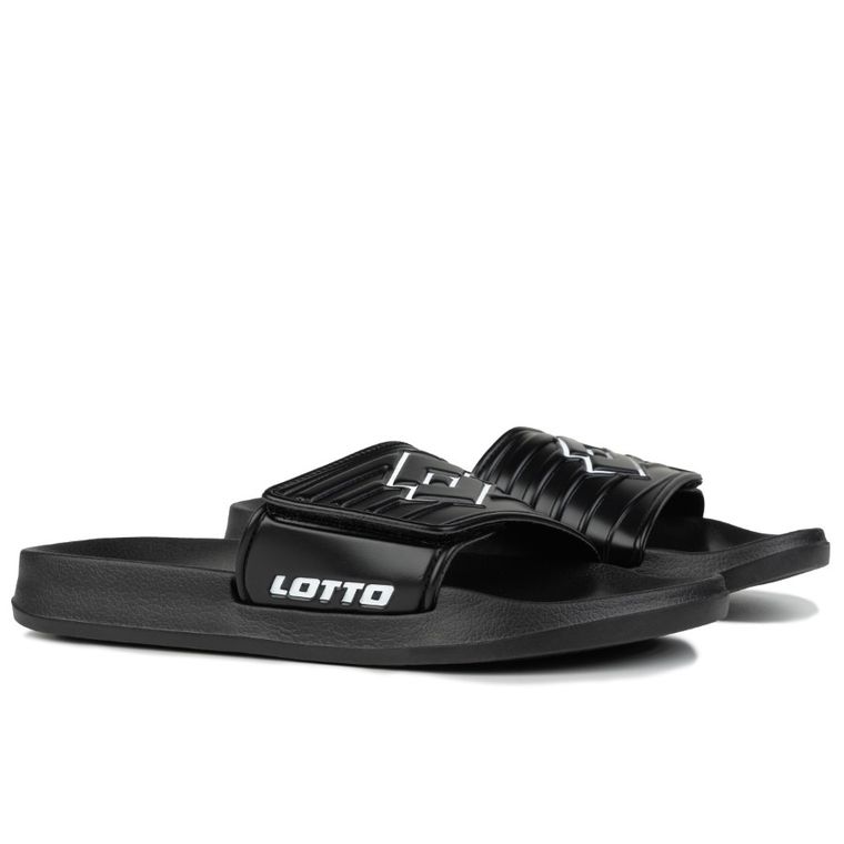 Klapki męskie, czarne, Lotto Flyde