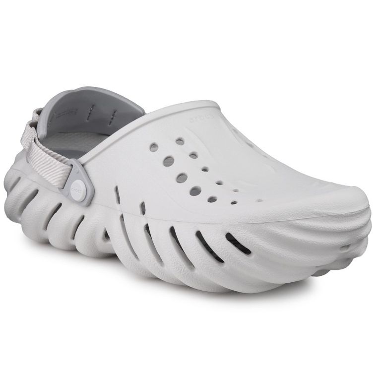 Klapki męskie, szare, Crocs Echo Clog