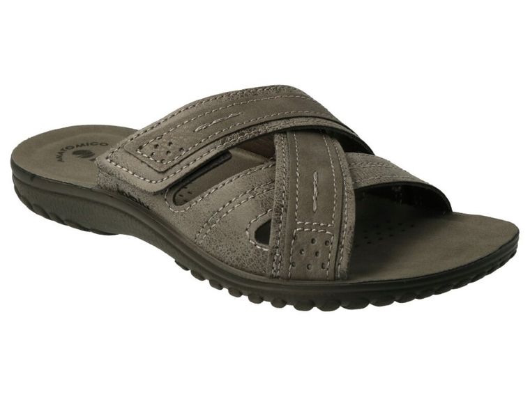 Klapki męskie, szare, Inblu