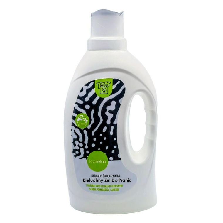 Klareko, bieluchny żel do prania, słodka pomarańcza, lawenda, 1000 ml