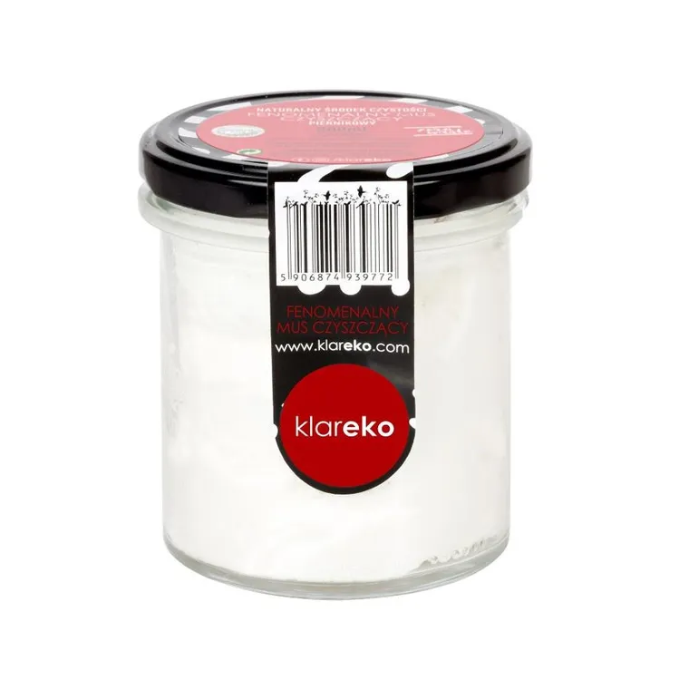 Klareko, Fenomenalny Mus Czyszczący ZeroWaste, piernikowy, słoik, 300 g