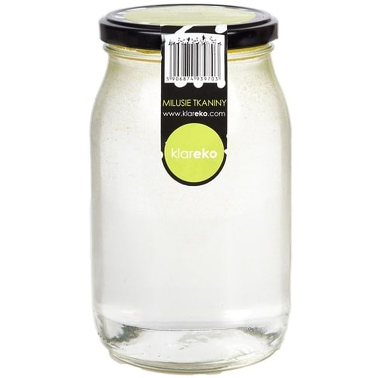 Klareko, Milusie Tkaniny, pomarańcza i lawenda, słoik, 900 ml