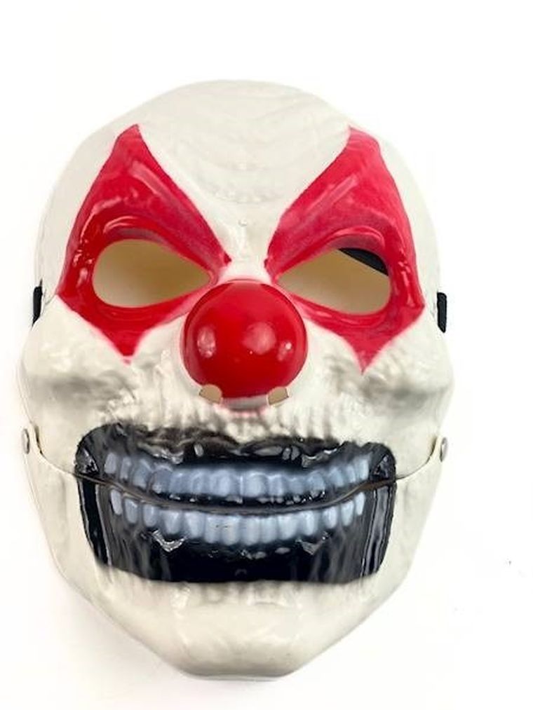 Klaun, maska plastikowa