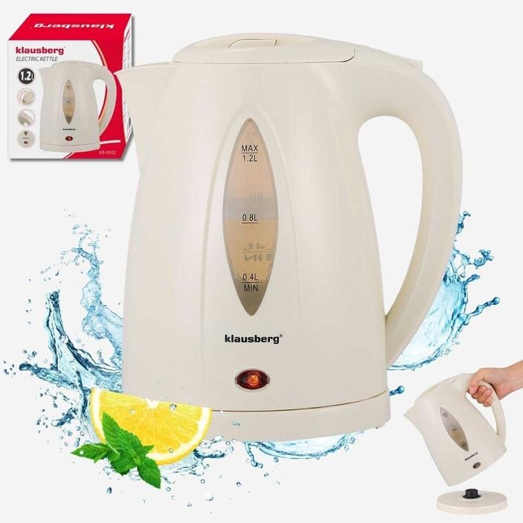 Klausberg, czajnik elektryczny, kremowy, 1,2l, KB-9002