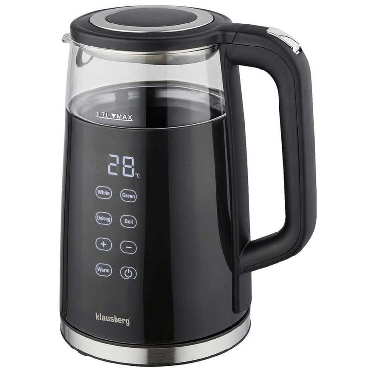 Klausberg, czajnik elektryczny LED z regulacją temperatury, 1,7l