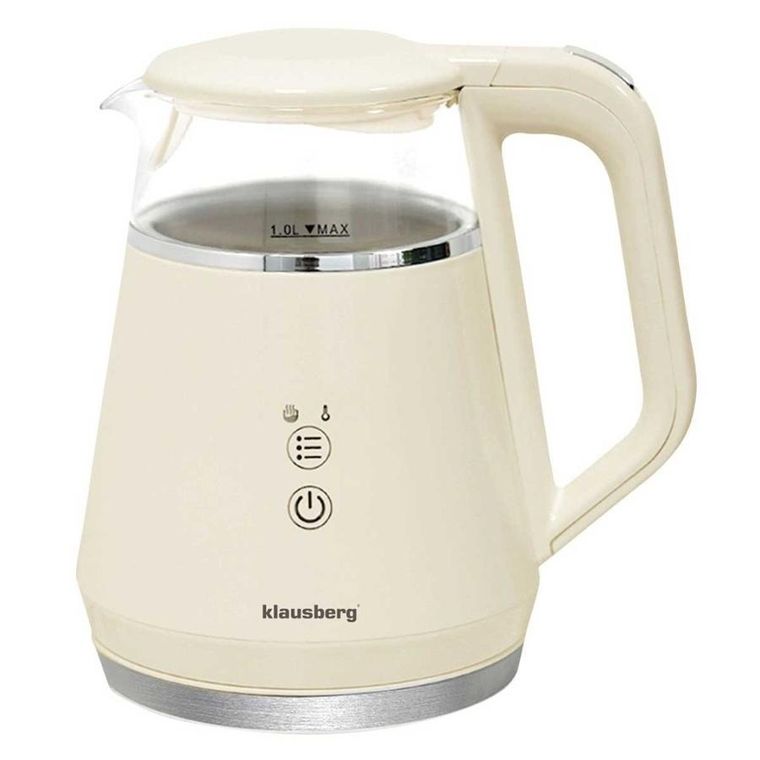 Klausberg, czajnik elektryczny LED z regulacją temperatury, 1l