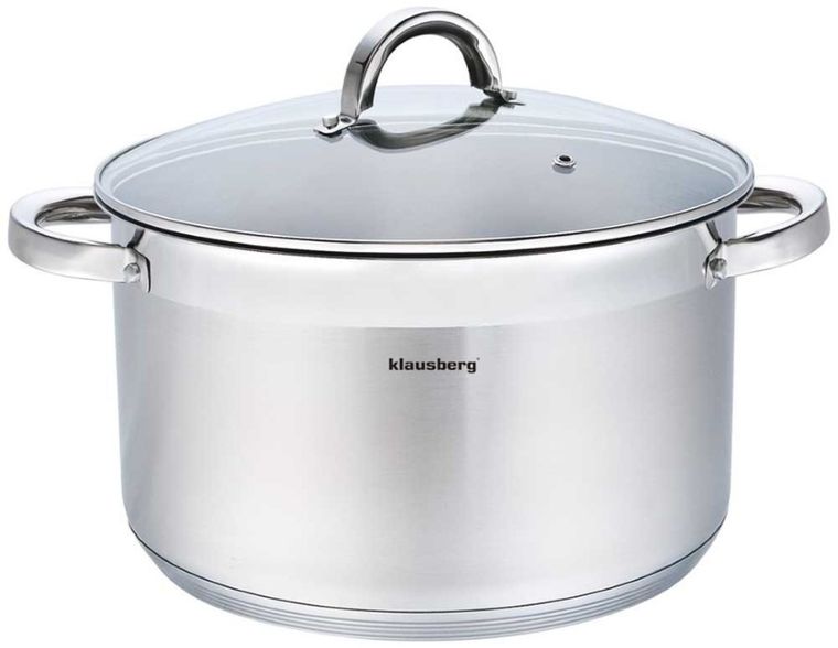 Klausberg, garnek stalowy z pokrywą, 32 cm, 14L, KB-7130