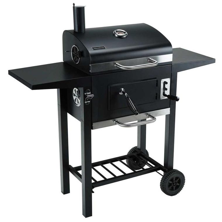 Klausberg, grill węglowy na kółkach z półkami, kb-9034