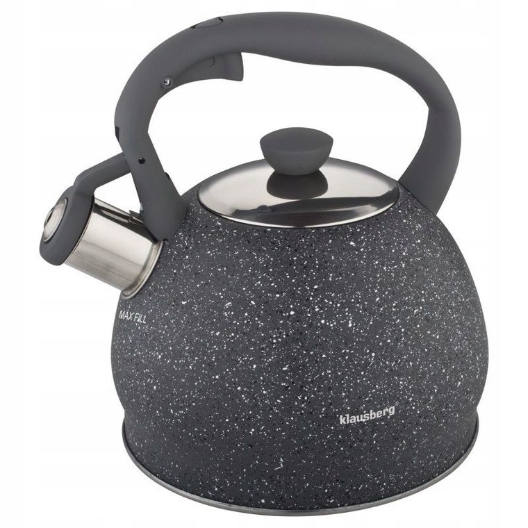 Klausberg, Marble, czajnik z gwizdkiem KB-7321, szary, 2 l