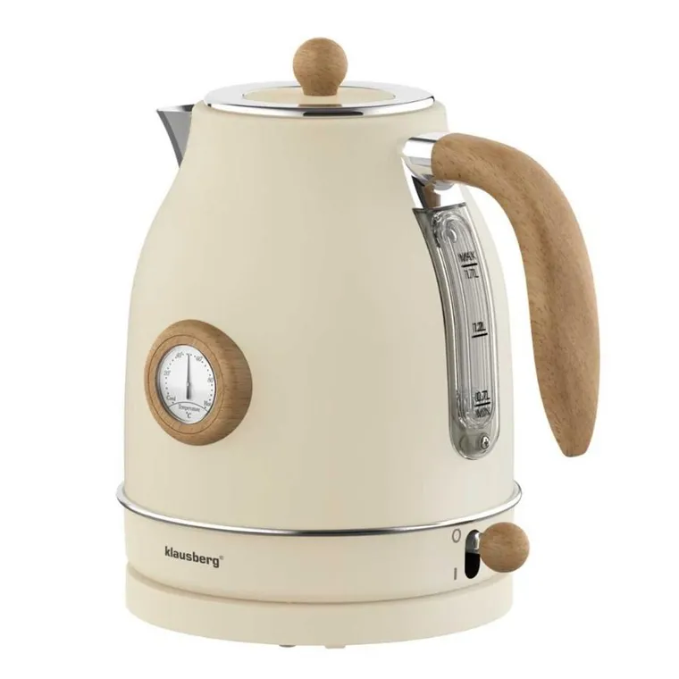 Klausberg, Retro, czajnik elektryczny, z termometrem, 1,7l, kb-9006