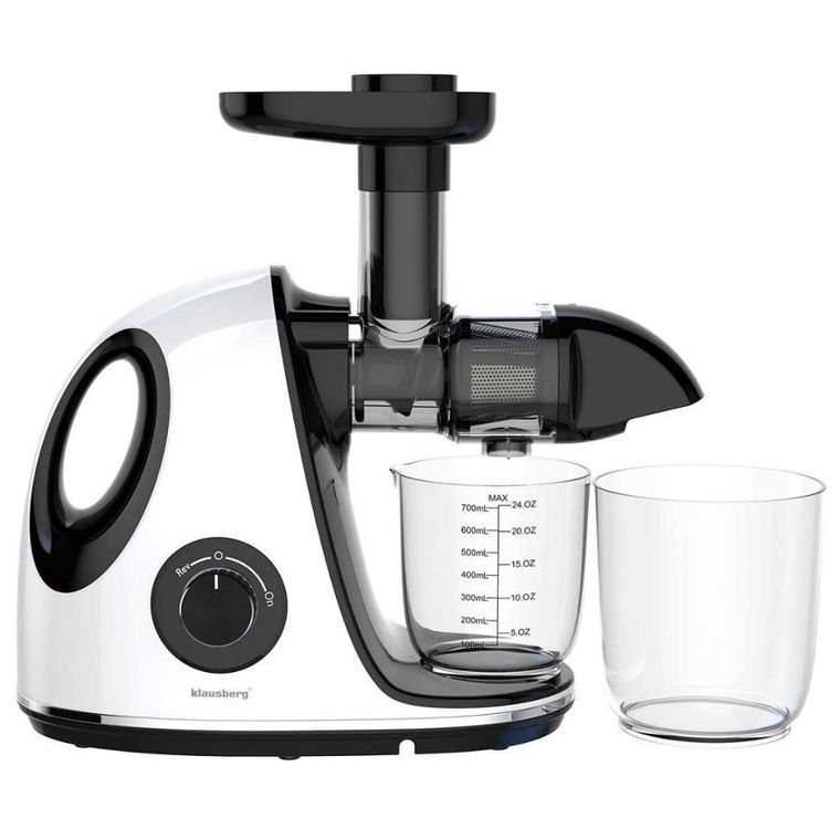 Klausberg, sokowirówka, wyciskarka wolnoobrotowa, biała, KB-7864