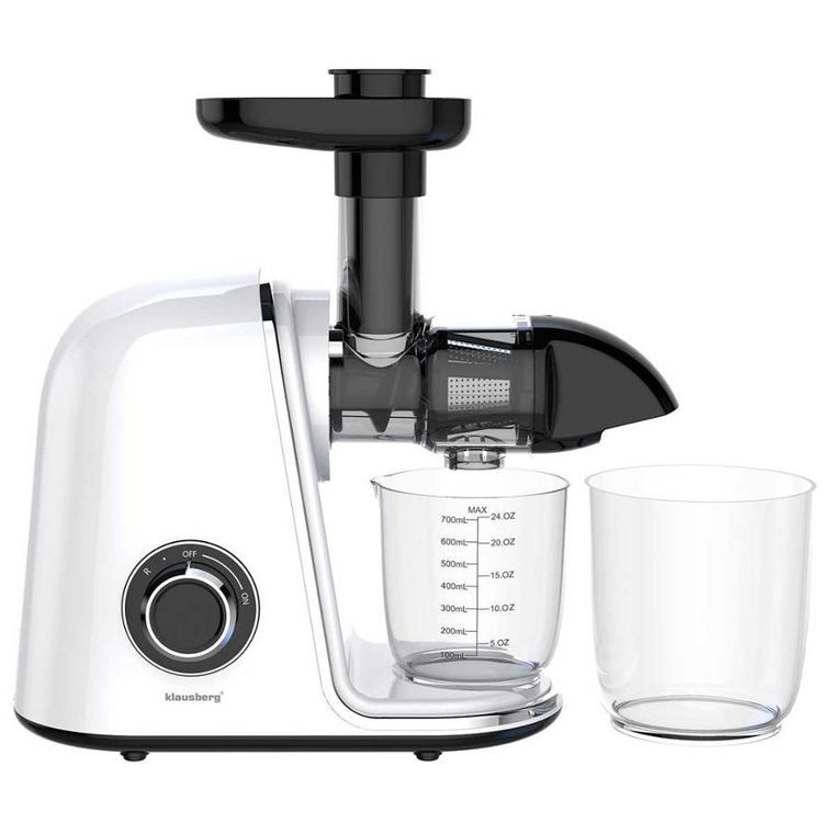 Klausberg, sokowirówka, wyciskarka wolnoobrotowa, biała, KB-7869
