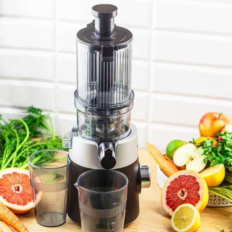 Klausberg, sokowirówka, wyciskarka wolnoobrotowa, pionowa, czarna, KB-7871