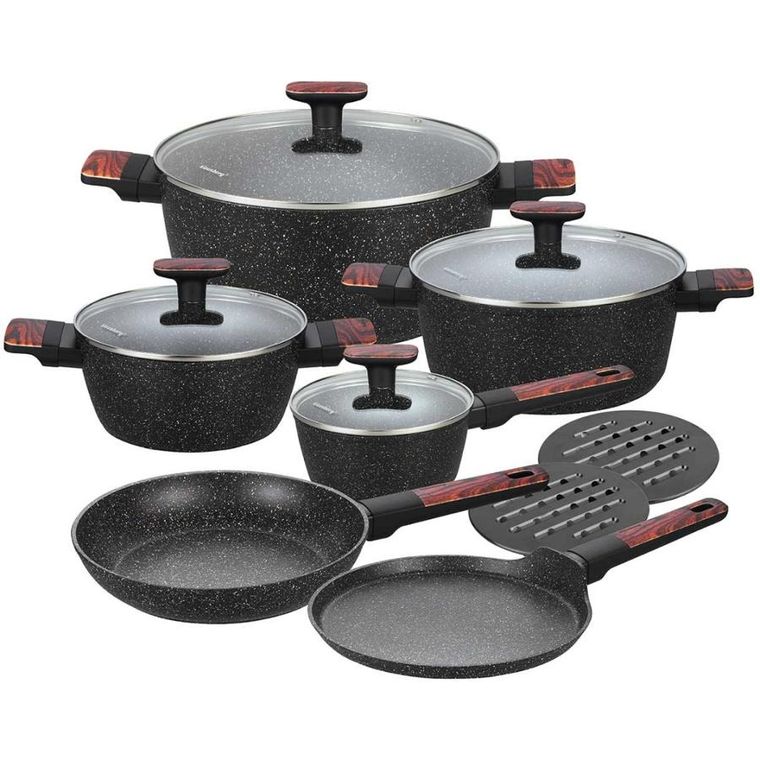 Klausberg, zestaw garnków marmurkowych, 12 elementów