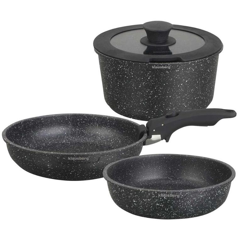 Klausberg, zestaw garnków marmurkowych, 5 elementów