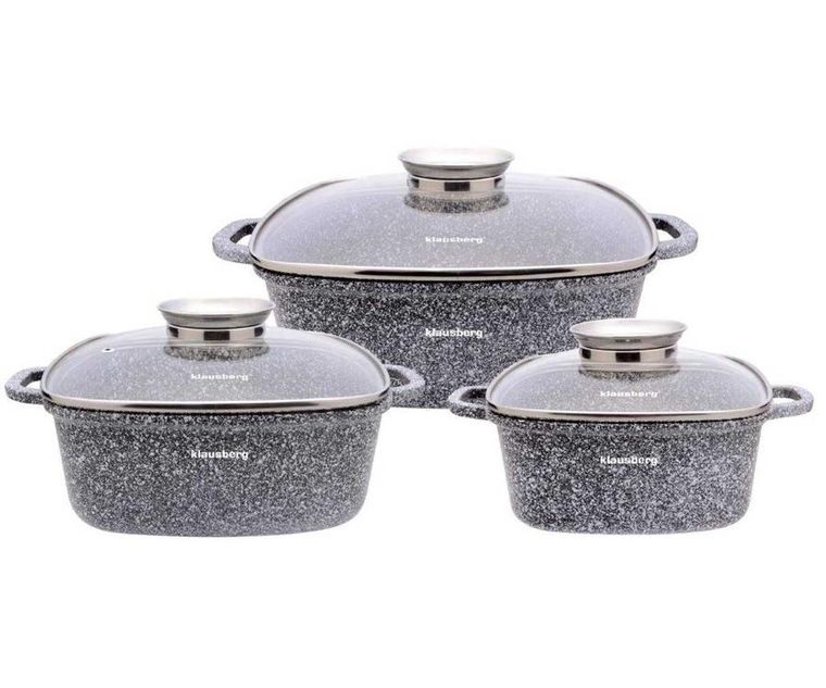 Klausberg, zestaw garnków marmurkowych