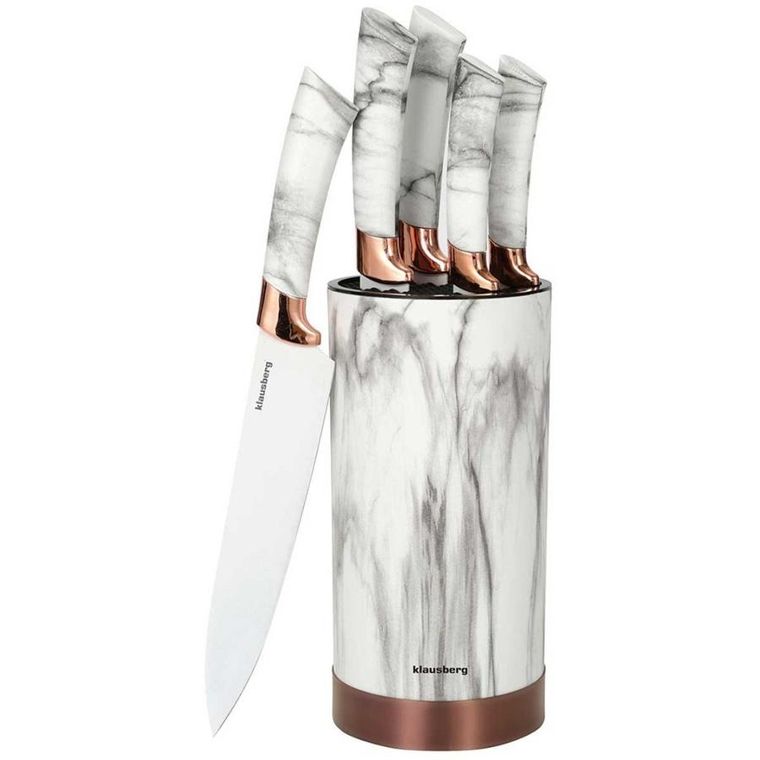 Klausberg, zestaw noży kuchennych na stojaku, 5 szt.
