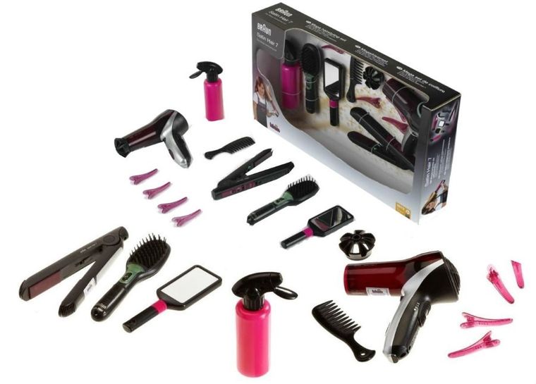 Klein, Braun, zestaw fryzjerski, suszarka, prostownica