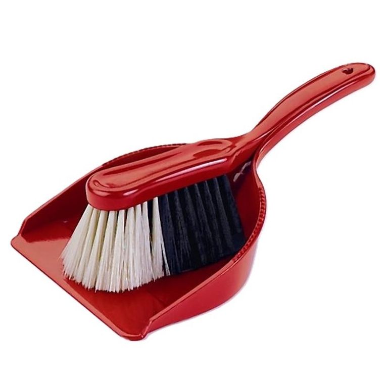 Klein, szufelka ze zmiotką, czerwona