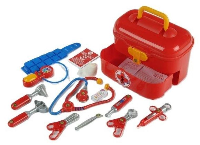 Klein, zestaw małego lekarza w kuferku, 14 elementów
