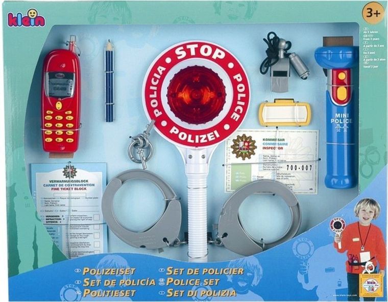 Klein, zestaw małego policjanta z lizakiem