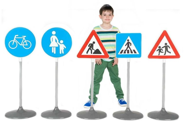 Klein, znaki drogowe, duże, zestaw, 5 szt.