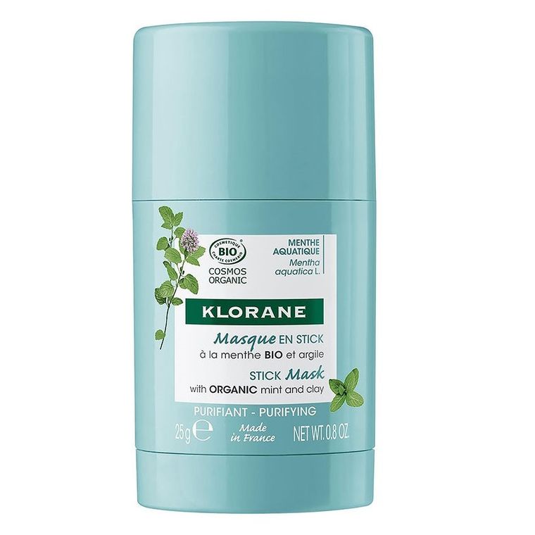 Klorane, Stick Mask, maska w sztyfcie z organiczną miętą i glinką, 25g