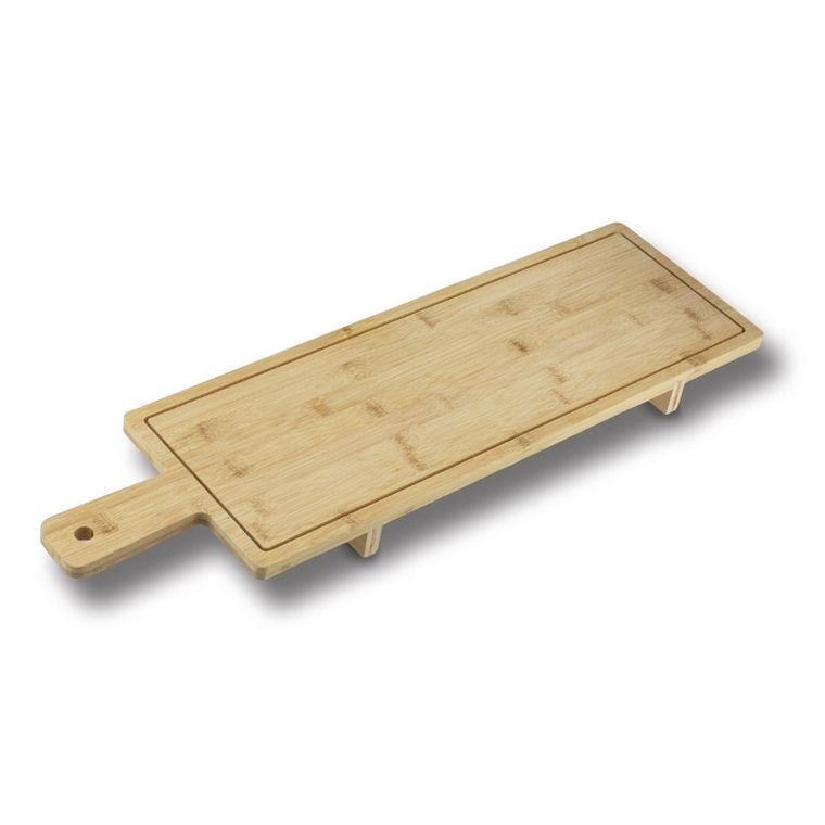 Könighoffer, bambusowa deska do serwowania na nóżkach, 66-19.5-4.5 cm