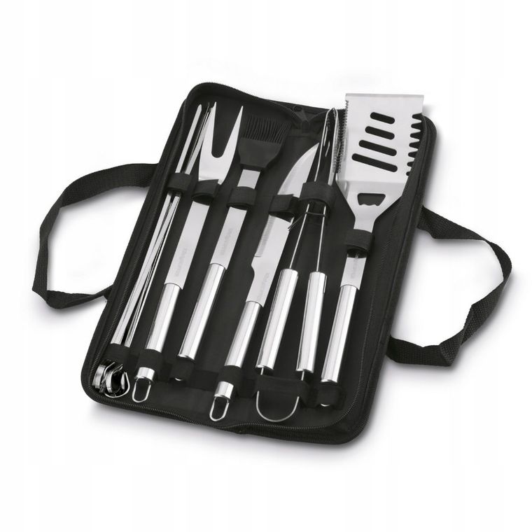 Könighoffer, BBQ Chef, zestaw narzędzi grillowych w torbie, 12 elementów