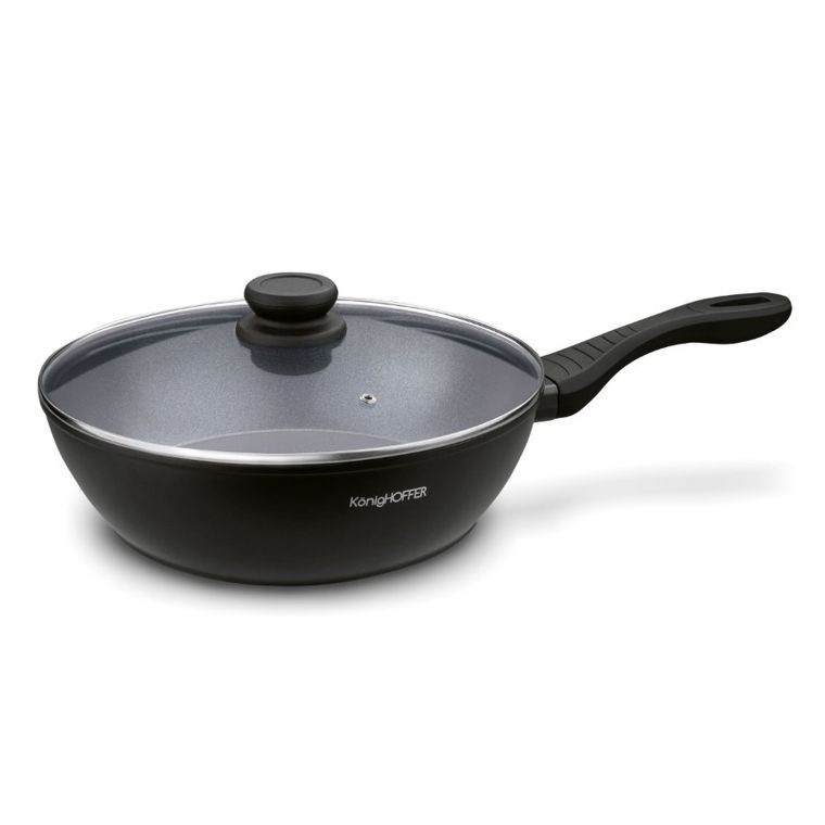 Könighoffer, Corvos, patelnia głęboka z pokrywką, indukcja, 28-7,5 cm