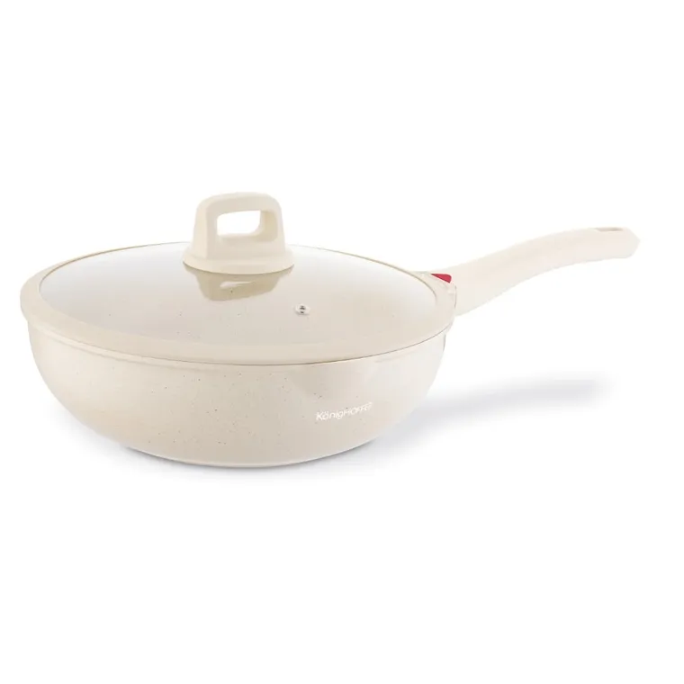 Könighoffer, Creamy Marble, patelnia wok, 30-9,5 cm