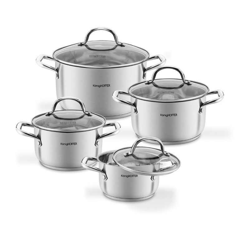 Könighoffer, Inoxera, komplet garnków, 8 elementów