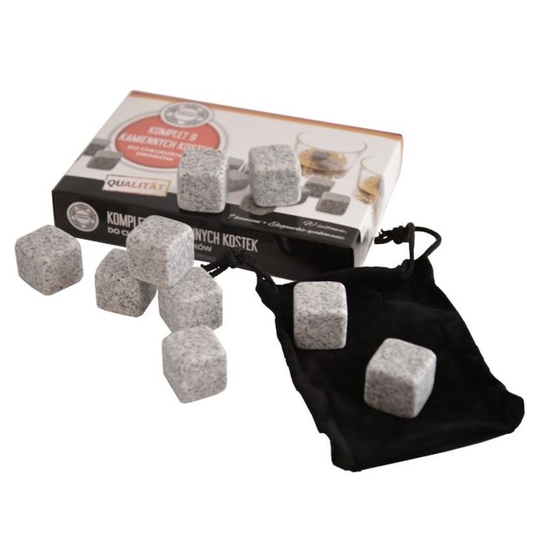 KönigHoffer, kamienne kostki do whisky i drinków, 9 elementów