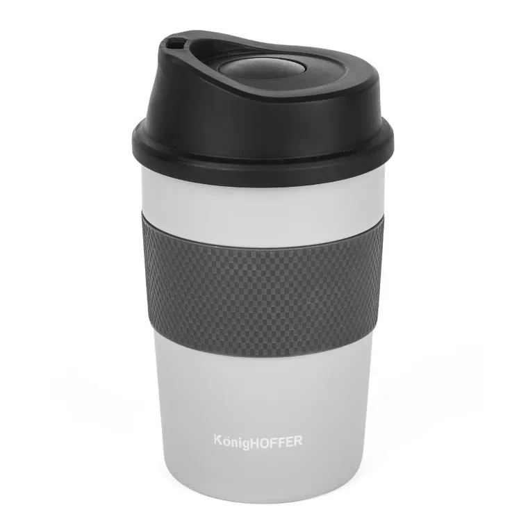 Könighoffer, kubek termiczny, Elliot, szary, 330 ml