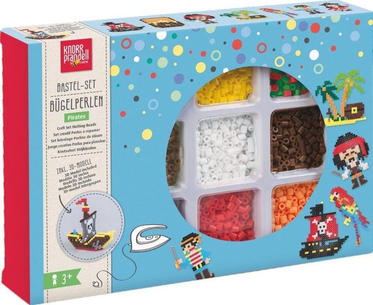Knorr Prandell, zestaw koralików do prasowania, piraci, 4000 szt.