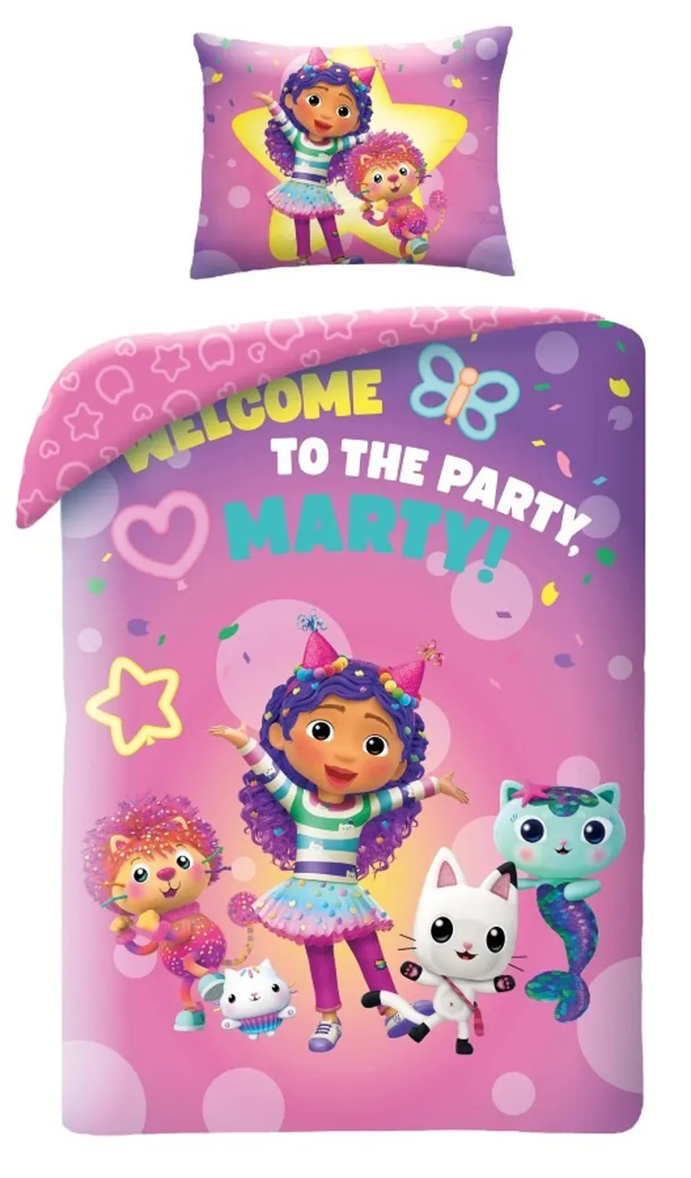 Koci Domek Gabi, 2-częściowy komplet pościeli, 140-200 cm