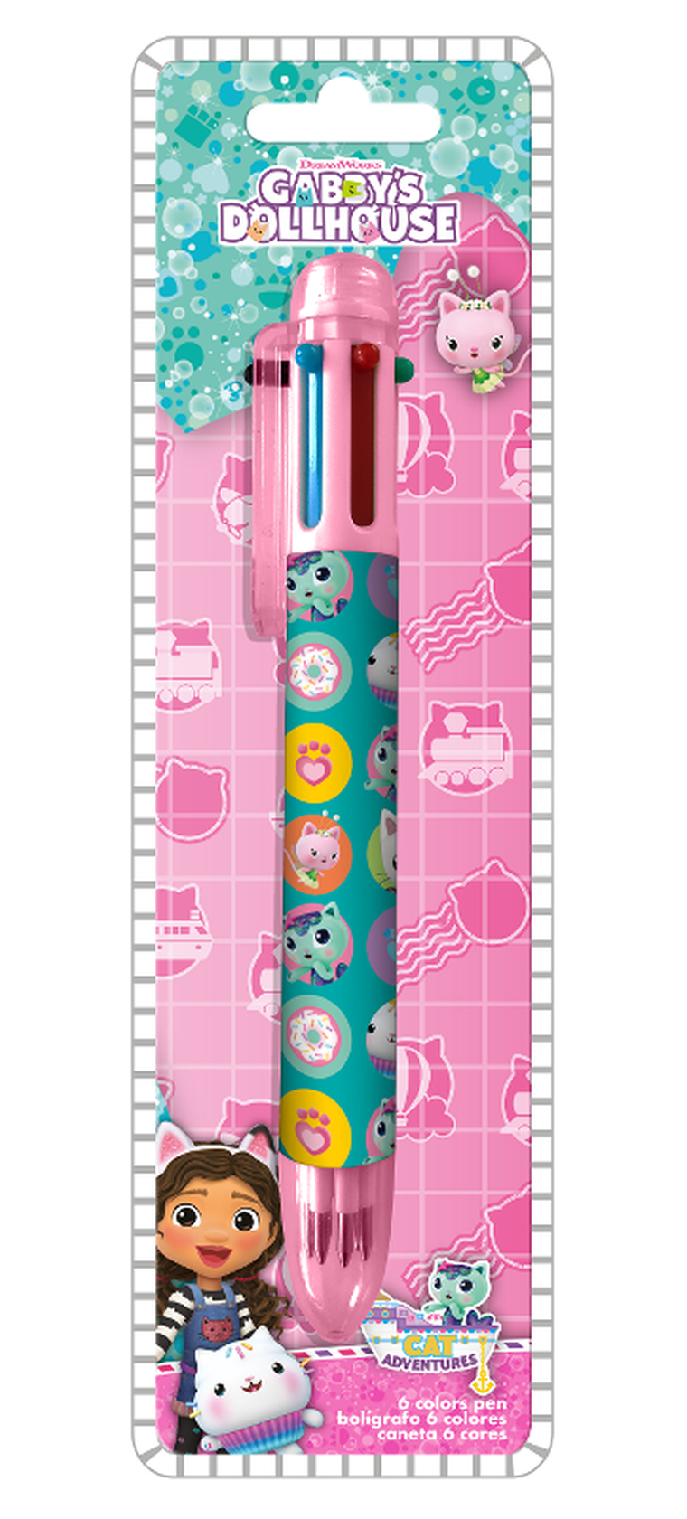 Koci Domek Gabi, długopis, 6 kolorów