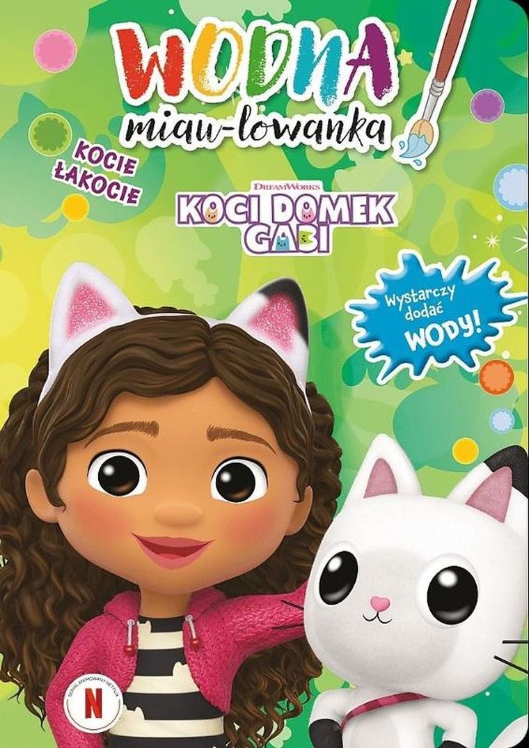 Koci Domek Gabi. Kocie łakocie. Wodna kolorowanka