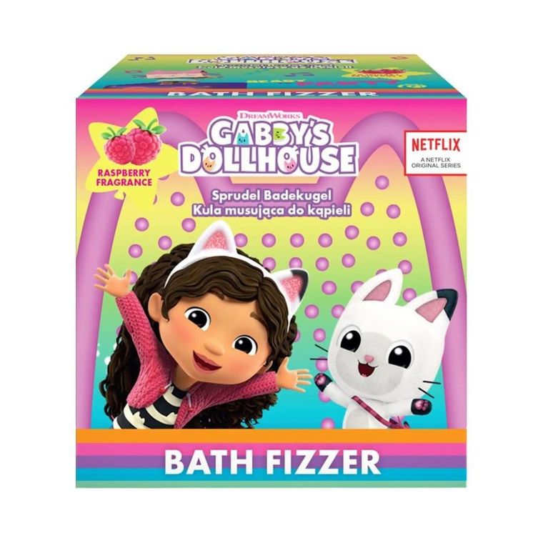 Koci Domek Gabi, kula musująca do kąpieli, Malina, 165g