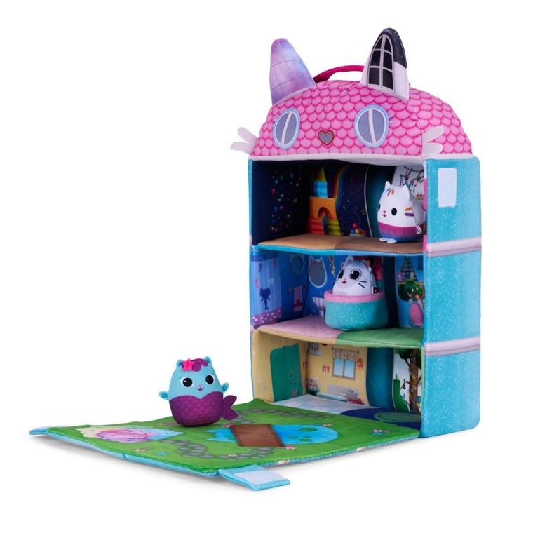 Koci Domek Gabi, pluszowy domek z maskotkami