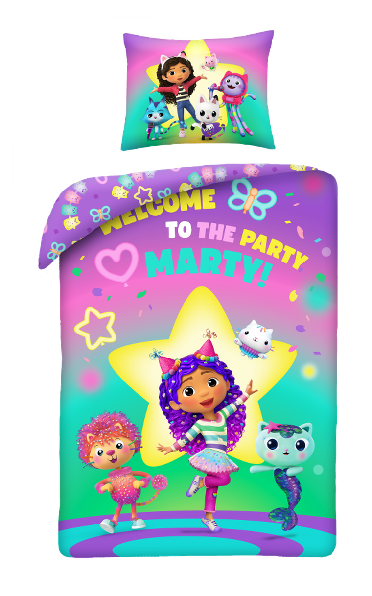 Koci Domek Gabi, pościel 2-częściowa z mikrofibry, 140-200 cm