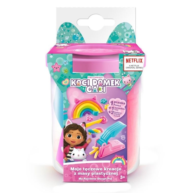 Koci Domek Gabi, tęczowe kreacje z masy plastycznej