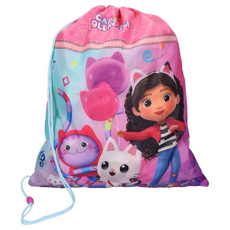 Koci Domek Gabi, The Party Starts Meow, worek sportowy, różowy