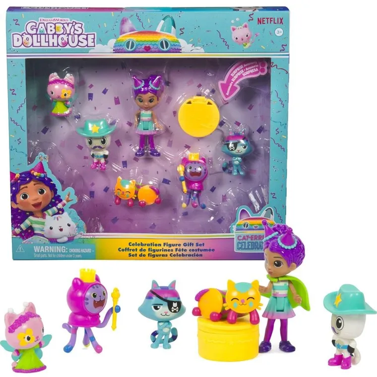 Koci Domek Gabi, zestaw figurek imprezowych, 6 szt.