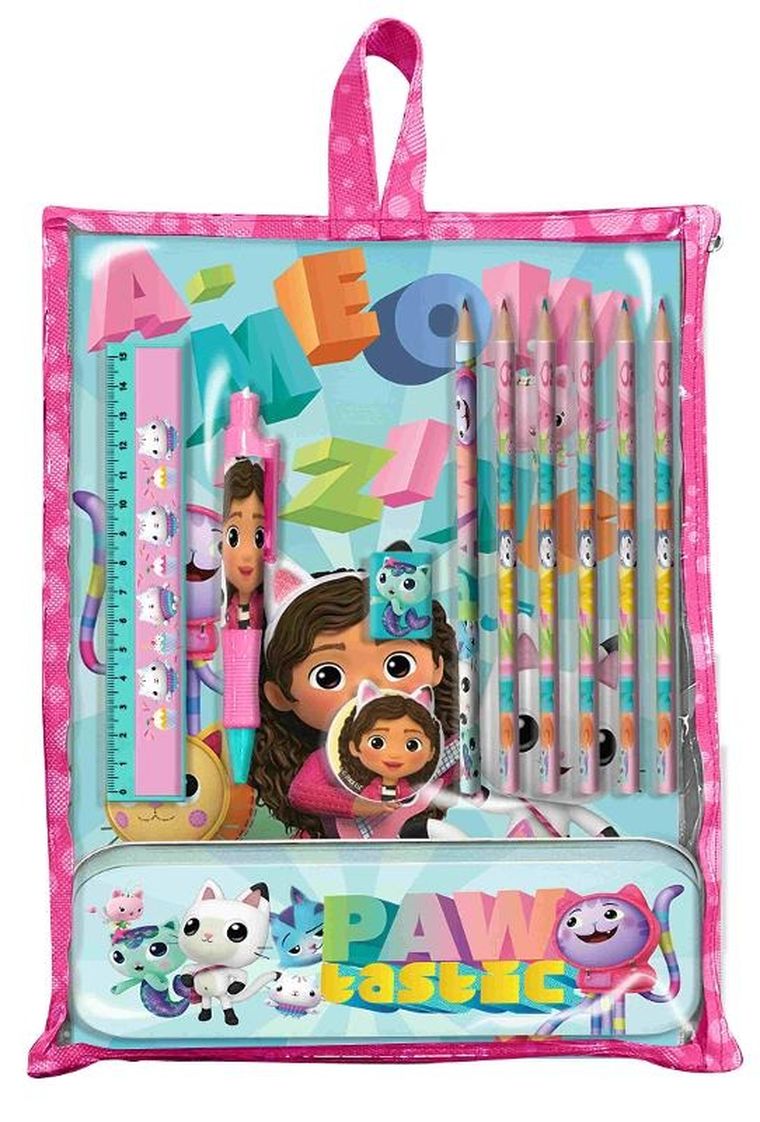 Koci Domek Gabi, zestaw piśmienniczy, 12 elementów